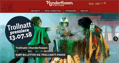 Desktop Screenshot of hunderfossen.no